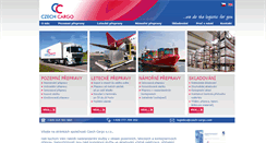 Desktop Screenshot of czech-cargo.com